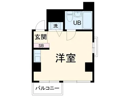 クリオ蒔田壱番館(ワンルーム/4階)の間取り写真