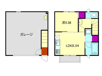 プレミアムガレージハウス秦野中井ＩＣ　Ⅱ(1LDK)の間取り写真