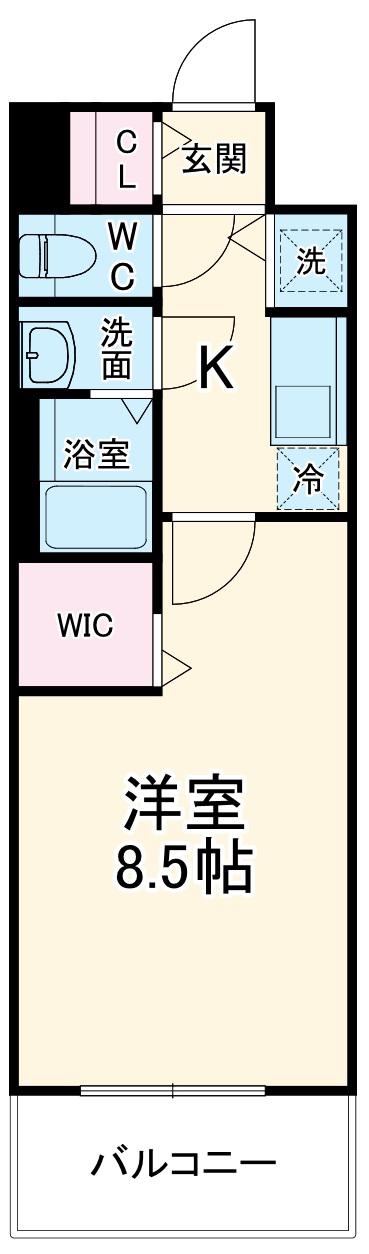 エスリード大曽根プレシャス(1K/3階)の間取り写真
