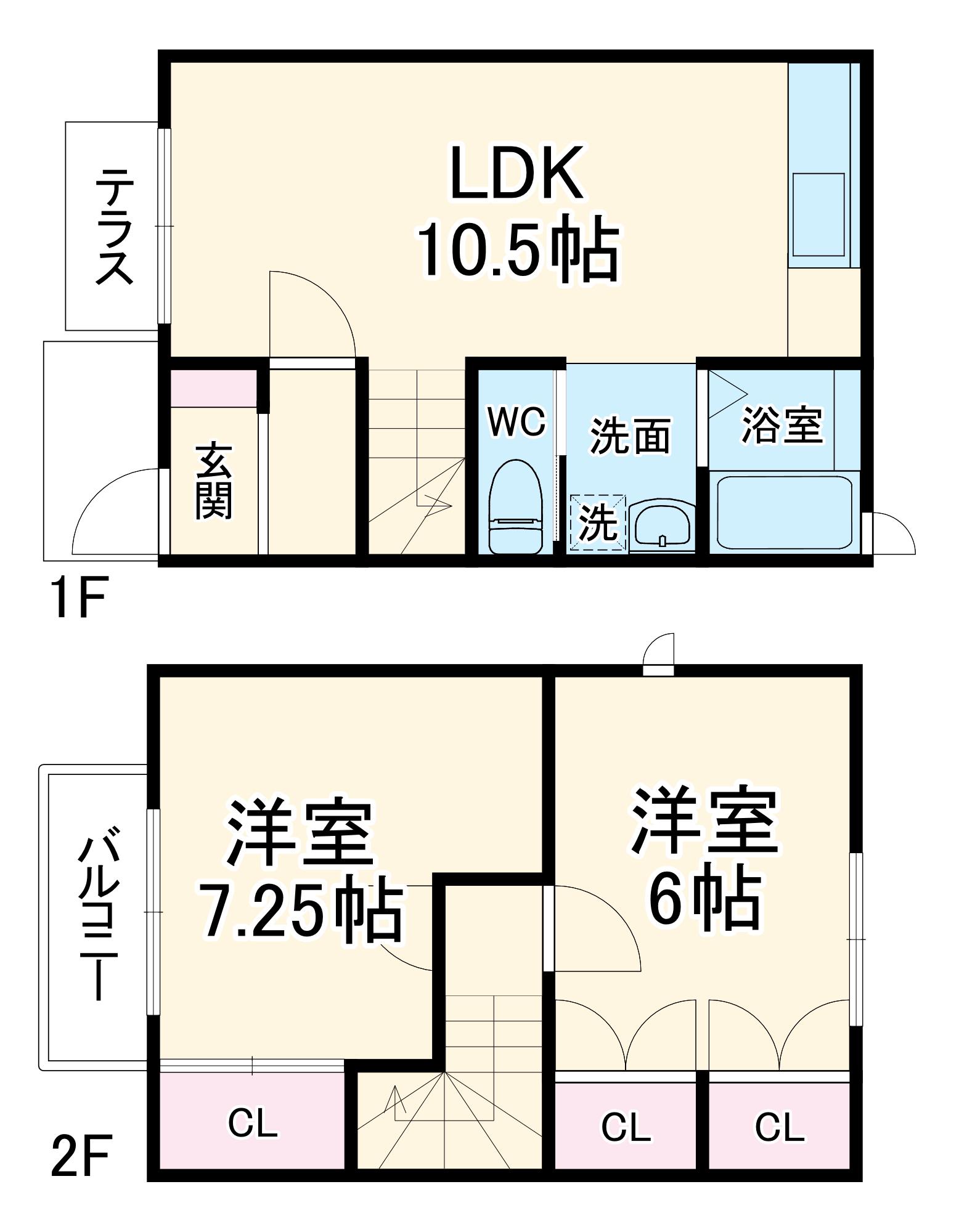 市川ガーデンヴィラ(2LDK)の間取り写真