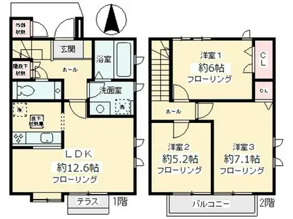 パークヴィレッジ王禅寺Ⅴ(3LDK)の間取り写真