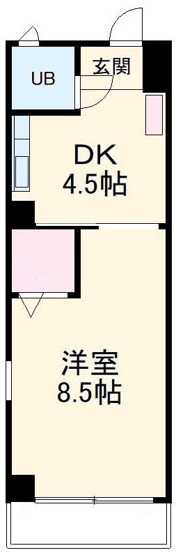 リアライズ尾頭橋(1DK/5階)の間取り写真