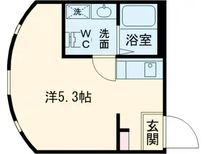 RETAW HILLS KAGURAZAKA(ワンルーム/4階)の間取り写真