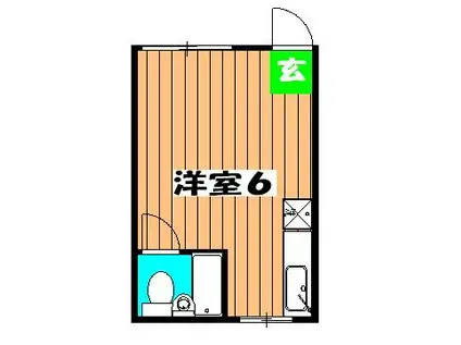 ららハイツTOKYOBAY(ワンルーム/2階)の間取り写真