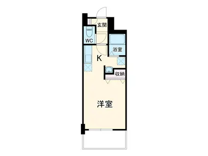 PRIMROSE・M壱番館(1K/3階)の間取り写真