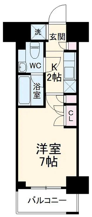 パークキューブ武蔵小杉 9階階 間取り