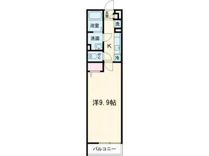 リブリ・シフォン(1K/3階)の間取り写真