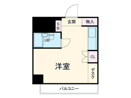 菊名センチュリー21(ワンルーム/4階)の間取り写真