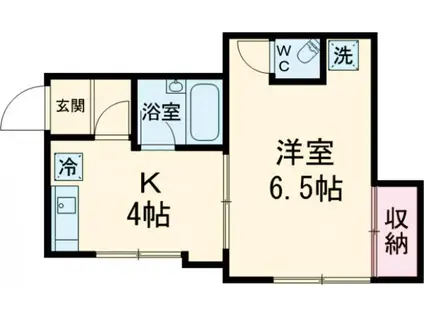 COURTYARD HOUSE(1K/1階)の間取り写真