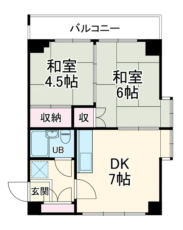 レジデンシャル大口 4階階 間取り