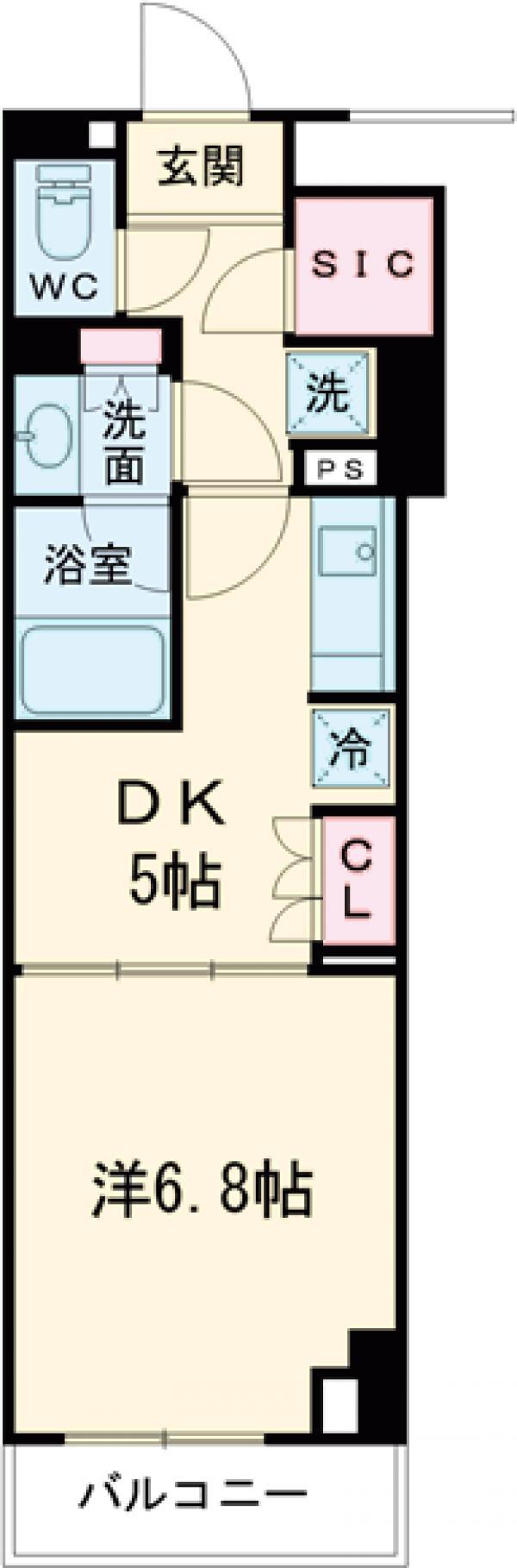 パークアクシス成増二丁目(1DK/11階)の間取り写真
