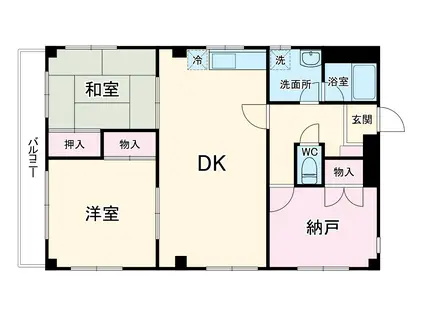 ホルトハイム船橋(3LDK/1階)の間取り写真