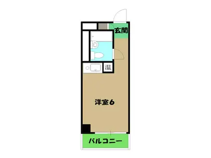 第11宮田ビル(ワンルーム/2階)の間取り写真