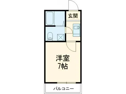 グランハート(1K/3階)の間取り写真