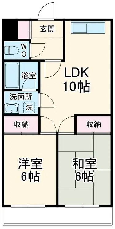 ピュアシティ相模 2階階 間取り