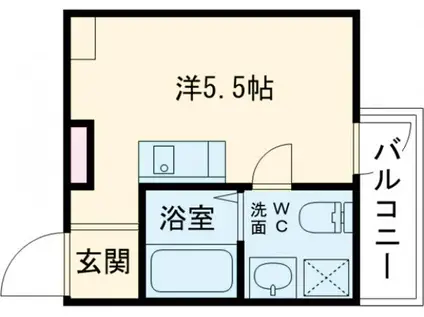 HJ PLACE 早稲田鶴巻 Ⅰ(ワンルーム/3階)の間取り写真