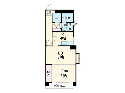 イル・ロゼオ(1LDK/2階)の間取り写真
