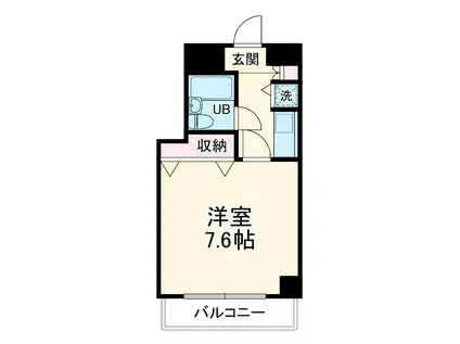 横須賀中央ダイカンプラザシティ1(1K/4階)の間取り写真
