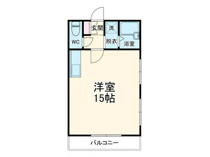 太洋ビル(ワンルーム/2階)の間取り写真