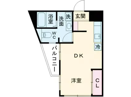 SEED IKEJIRI(1DK/3階)の間取り写真