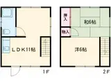 鹿島臨海鉄道 北浦湖畔駅 徒歩31分 2階建 築38年