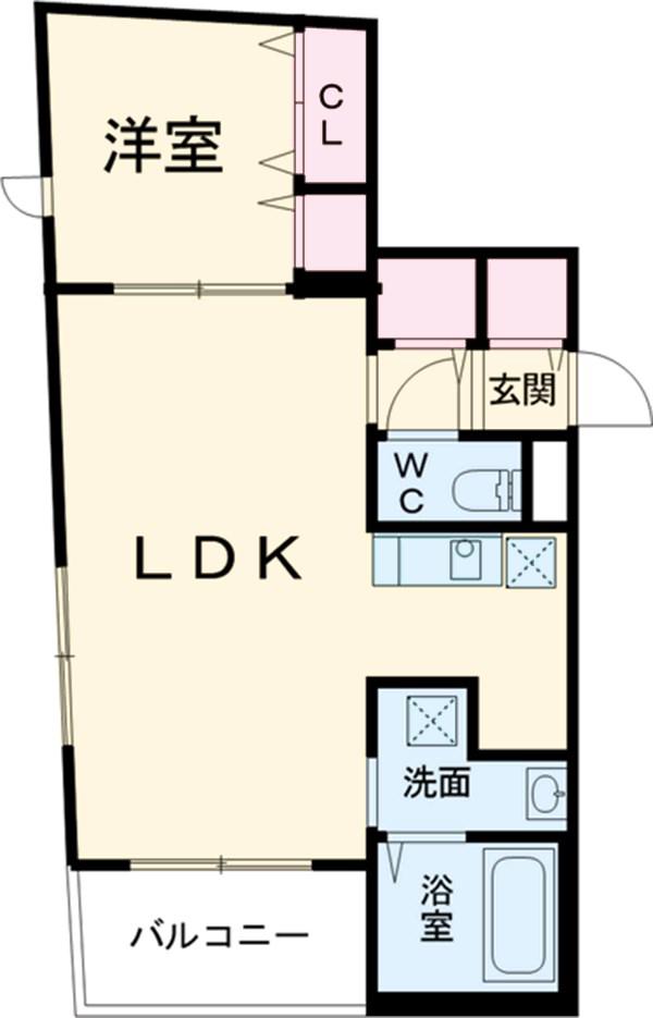 シェモア・オー(1LDK/3階)の間取り写真