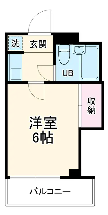 クレセントユニ二子新地 3階階 間取り