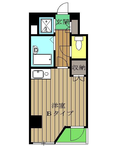 小町ビル(ワンルーム/4階)の間取り写真
