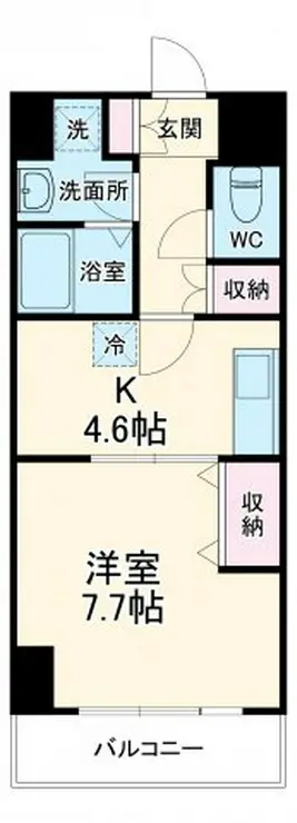 サンライズ八咲 4階階 間取り