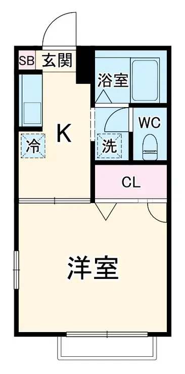 ホロン安浦 1階階 間取り
