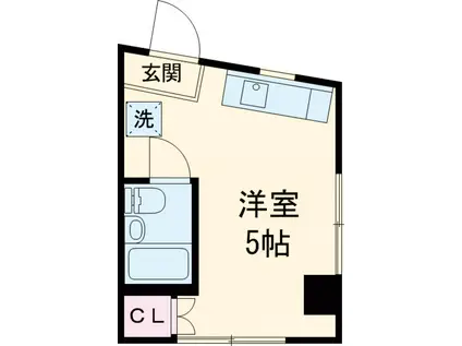 尾山台ビル(ワンルーム/2階)の間取り写真