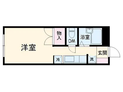 エステートピアKEI(ワンルーム/1階)の間取り写真