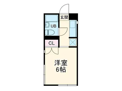 Fメゾン振甫(1K/1階)の間取り写真