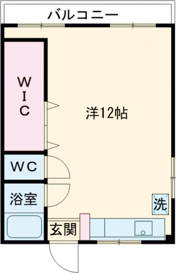 さつきビル(ワンルーム/2階)の間取り写真