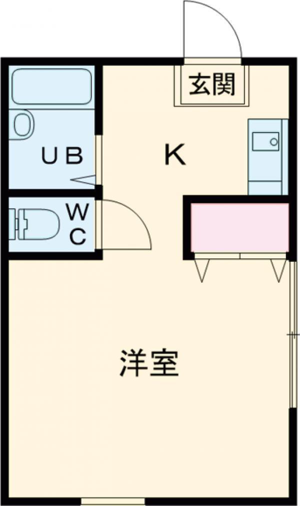 コージーハウス2(1K/2階)の間取り写真