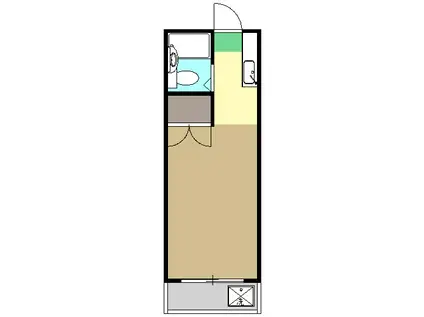 神明田口ハイツ(1K/3階)の間取り写真