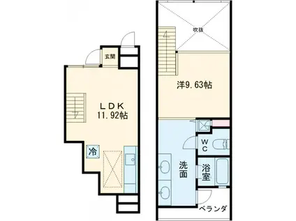 四谷アパートメント(1LDK/3階)の間取り写真