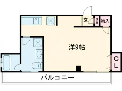 コーポ平澤(ワンルーム/2階)の間取り写真