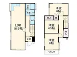 新京成電鉄 高根公団駅 徒歩13分 2階建 築42年