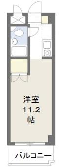 土屋ビル(ワンルーム/3階)の間取り写真
