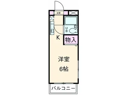 パレ・ドール八王子2(ワンルーム/2階)の間取り写真