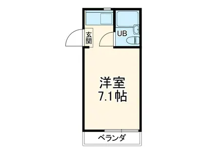 柊三番館(ワンルーム/2階)の間取り写真