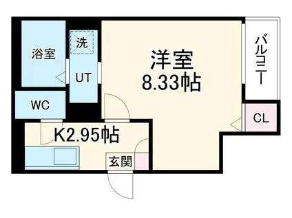 JACK FUNAIRI Ⅰ(1K/2階)の間取り写真
