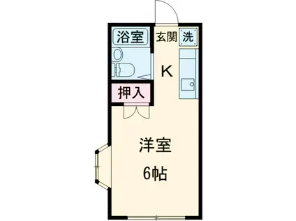 エステートピア西松原(ワンルーム/1階)の間取り写真