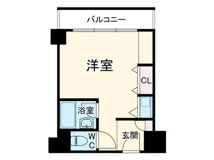 ラ・メール北大阪(ワンルーム/2階)の間取り写真