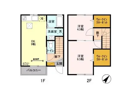 メゾンサンライズ(2DK)の間取り写真