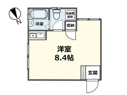 GRACE HEIGHTS KITANO(ワンルーム/1階)の間取り写真