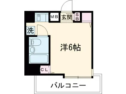 コスモプレイス亀戸Ⅱ(ワンルーム/2階)の間取り写真
