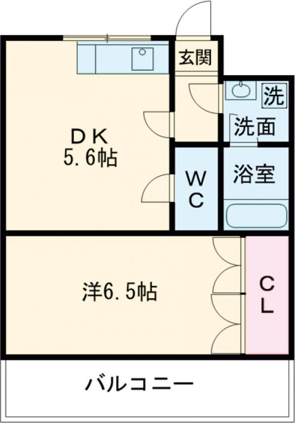 パールヒルズ2(1DK/1階)の間取り写真