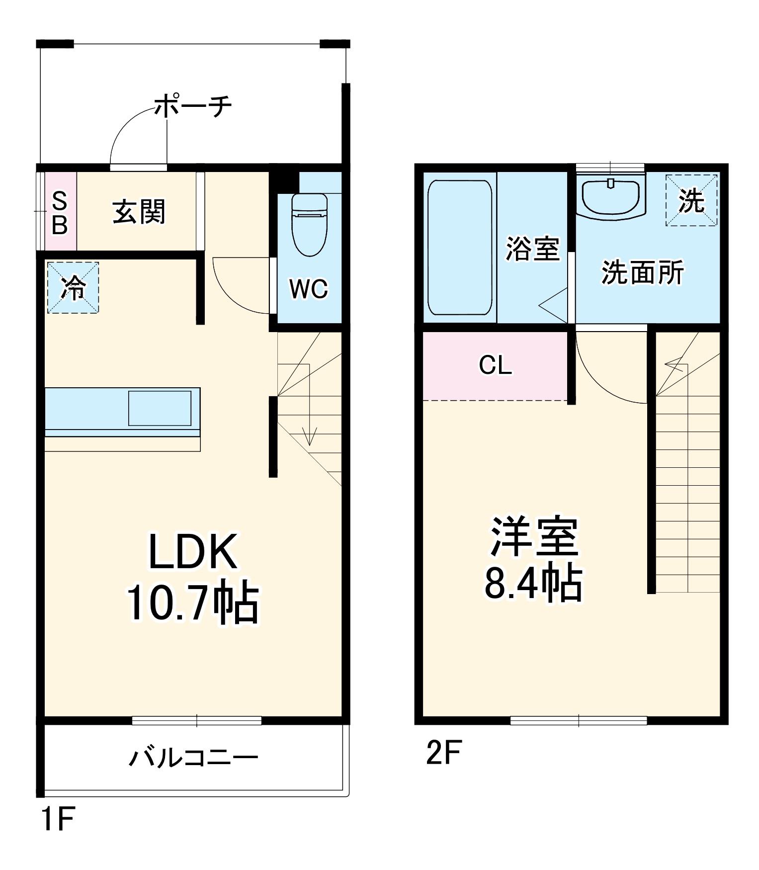 フォルストヴィラ鵠沼(1LDK)の間取り写真